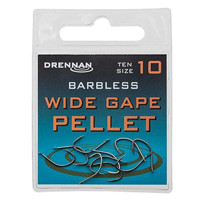 Drennan - Haken Barbless Wide Gape Pellet - Drennan 1 Drennan - Haken Barbless Wide Gape Pellet - Drennan