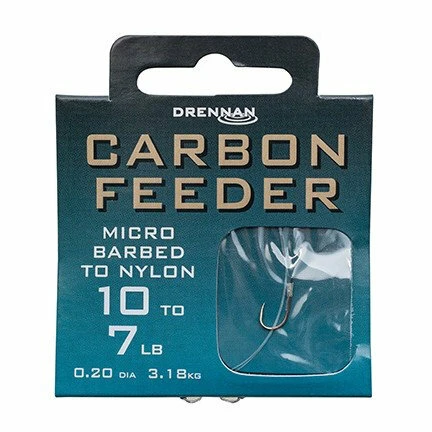Drennan - Onderlijnen Carbon Feeder Micro Barbed To Nylon - Drennan 1 Drennan - Onderlijnen Carbon Feeder Micro Barbed To Nylon - Drennan