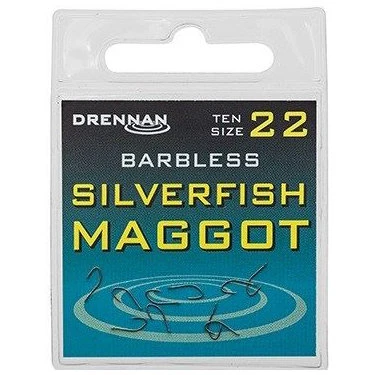 Drennan - Haken Barbless Silverfish Maggot - Drennan 1 Drennan - Haken Barbless Silverfish Maggot - Drennan