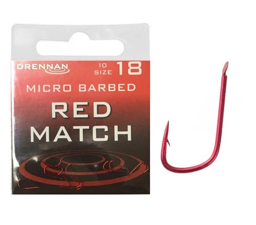 Drennan - Haken Red Match Micro Barbed - Drennan 1 Drennan - Haken Red Match Micro Barbed - Drennan