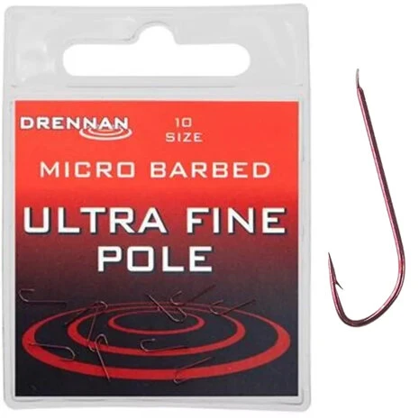 Drennan - Haken Ultra Fine Pole Micro Barbed - Drennan 1 Drennan - Haken Ultra Fine Pole Micro Barbed - Drennan
