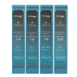 Drennan Hand Tied Hooklengths Silverfish Pellet Barbless Haak 14 0.13mm