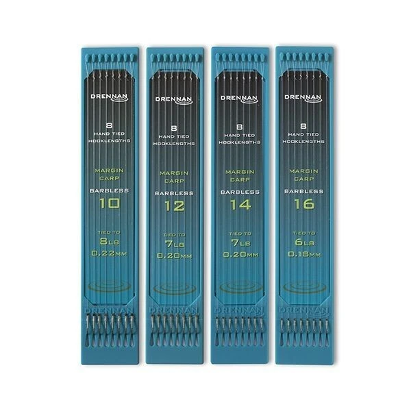 Drennan Hand Tied Hooklengths Margin Carp Barbless Haak 12 0.20mm 1 Drennan Hand Tied Hooklengths Margin Carp Barbless Haak 12 0.20mm