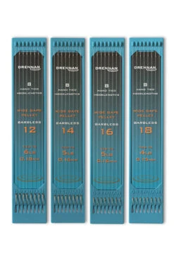 Drennan Hand Tied Hooklengths Wide Gape Pellet Barbless Haak 12 0.18mm