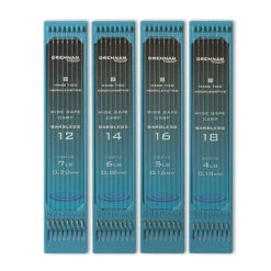 Drennan Hand Tied Hooklengths Wide Gape Carp Barbless Haak 16 0.16mm