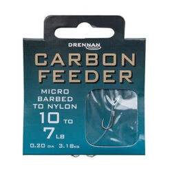 Drennan Carbon Feeder Hooks To Nylon