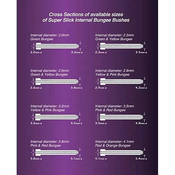 Drennan Super Slick Internal Bungee Bushes 2 Drennan Super Slick Internal Bungee Bushes - Afbeelding 2